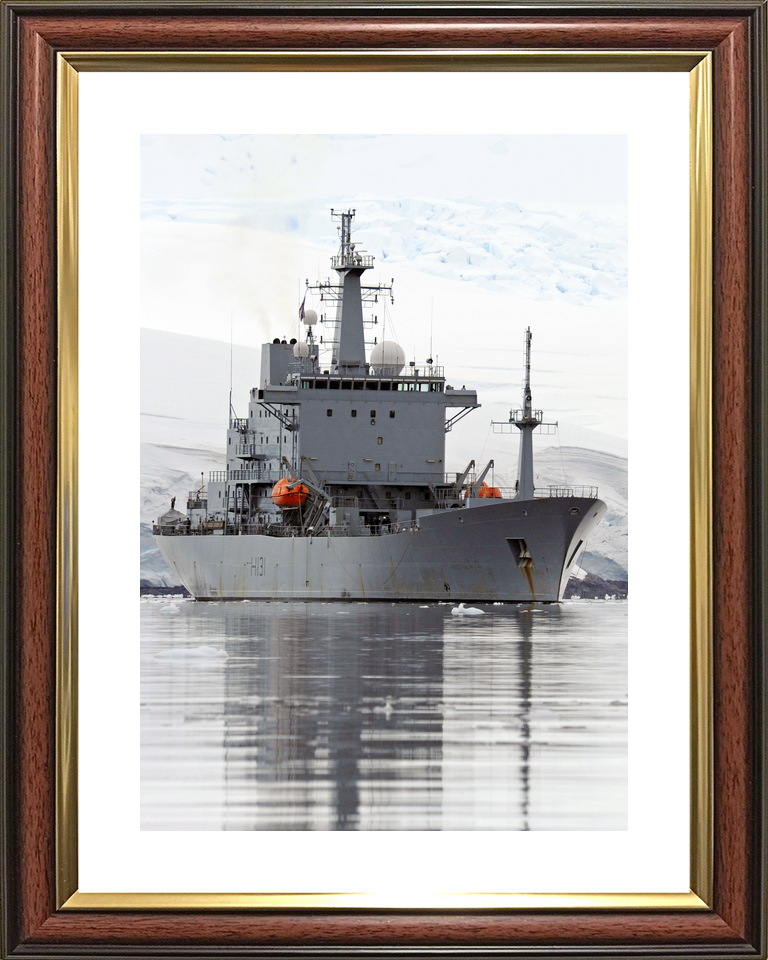 HMS Scott H131 Ocean Survey Vessel Warship Starboard Reflections Photo Print - Posters, Prints, & Visual Artwork - by Hampshire Prints (image 8 of 9)