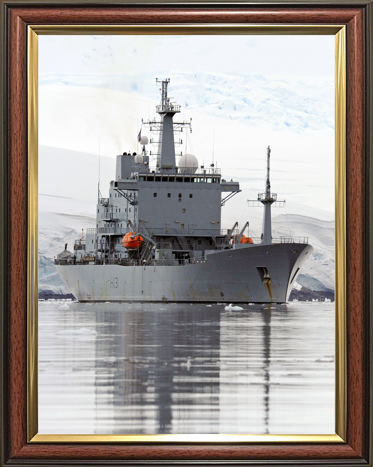 HMS Scott H131 Ocean Survey Vessel Warship Starboard Reflections Photo Print - Posters, Prints, & Visual Artwork - by Hampshire Prints (image 9 of 9)