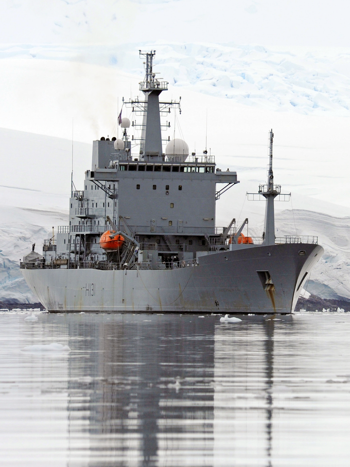 HMS Scott H131 Ocean Survey Vessel Warship Starboard Reflections Photo Print - Posters, Prints, & Visual Artwork - by Hampshire Prints (image 1 of 9)
