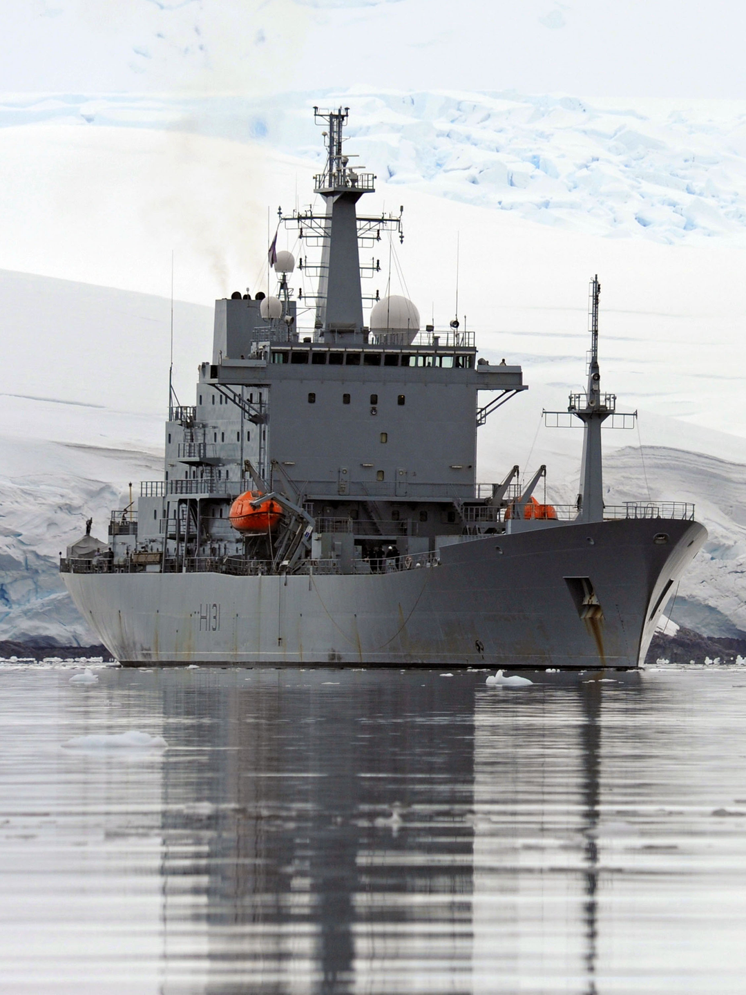 HMS Scott (H131) Photo Print - Starboard Reflections - Royal Navy Ocean Survey Vessel Hampshire Prints 6 x 4 No Frame No