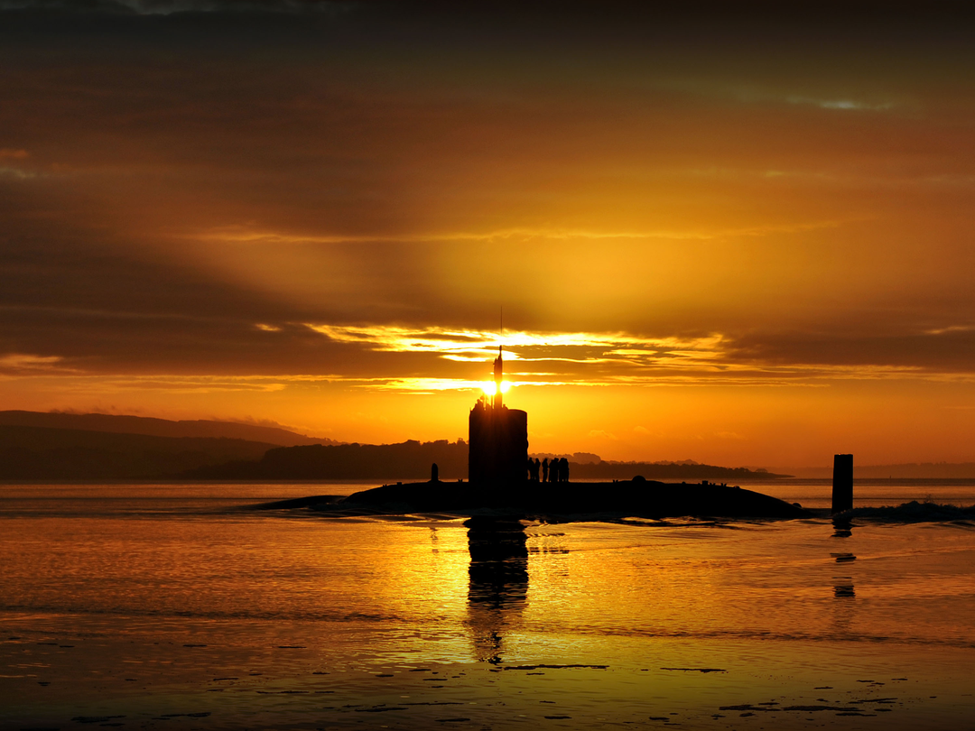 HMS Triumph (S93) Photo Print - Silhouette at Sunset - Royal Navy Trafalgar Class Submarine Posters, Prints, & Visual Artwork Hampshire Prints 6 x 4 No Frame No