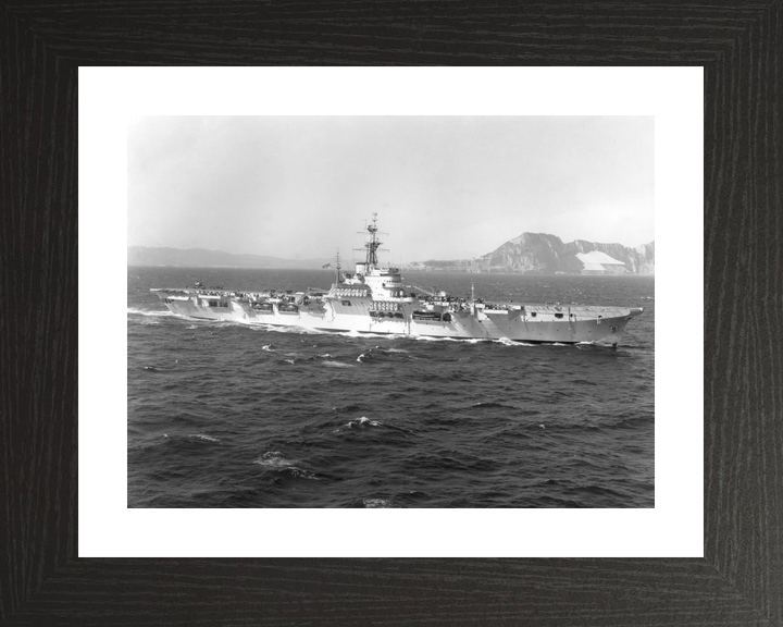 HMS Warrior R31 Colossus Class Aircraft Carrier Off Gibraltar Photo Print - Posters, Prints, & Visual Artwork - by Hampshire Prints (image 2 of 9)