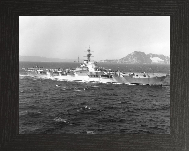 HMS Warrior R31 Colossus Class Aircraft Carrier Off Gibraltar Photo Print - Posters, Prints, & Visual Artwork - by Hampshire Prints (image 3 of 9)