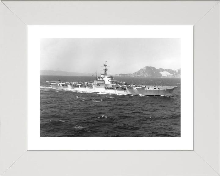 HMS Warrior R31 Colossus Class Aircraft Carrier Off Gibraltar Photo Print - Posters, Prints, & Visual Artwork - by Hampshire Prints (image 4 of 9)