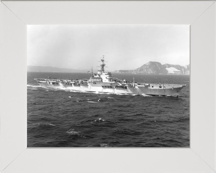 HMS Warrior R31 Colossus Class Aircraft Carrier Off Gibraltar Photo Print - Posters, Prints, & Visual Artwork - by Hampshire Prints (image 5 of 9)