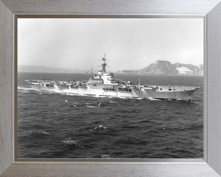 HMS Warrior R31 Colossus Class Aircraft Carrier Off Gibraltar Photo Print - Posters, Prints, & Visual Artwork - by Hampshire Prints (image 7 of 9)
