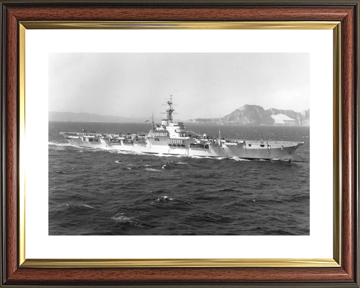 HMS Warrior R31 Colossus Class Aircraft Carrier Off Gibraltar Photo Print - Posters, Prints, & Visual Artwork - by Hampshire Prints (image 8 of 9)