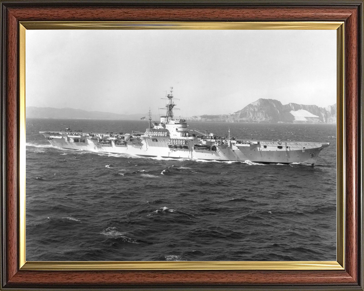 HMS Warrior R31 Colossus Class Aircraft Carrier Off Gibraltar Photo Print - Posters, Prints, & Visual Artwork - by Hampshire Prints (image 9 of 9)