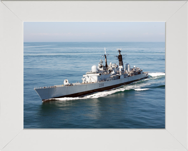 HMS York D98 Type 42 Destroyer October 2005 Port Bow View Underway