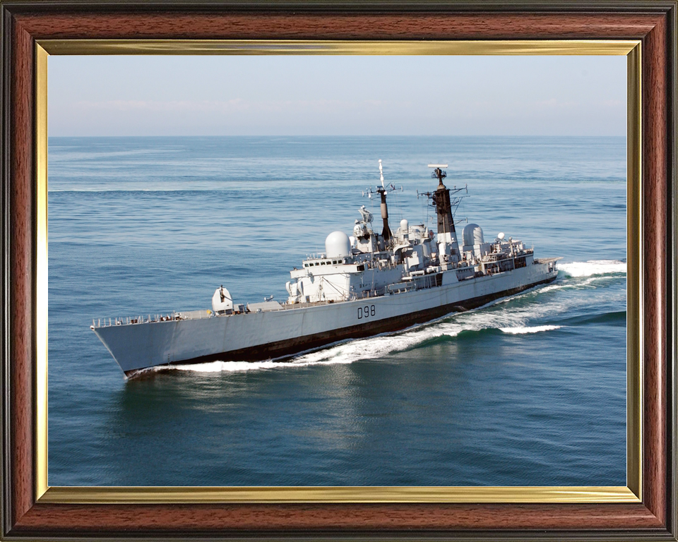 HMS York D98 Type 42 Destroyer October 2005 Port Bow View Underway