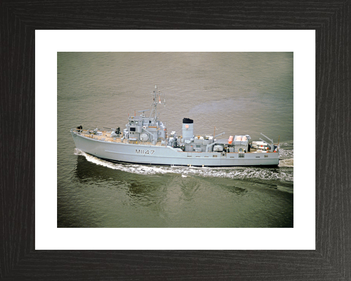 HMS Hubberston (M1147) Royal Navy Ton Class Minesweeper High Port View Photo Print Wall Art Decor - Posters, Prints, & Visual Artwork - by Hampshire Prints (image 2 of 9)