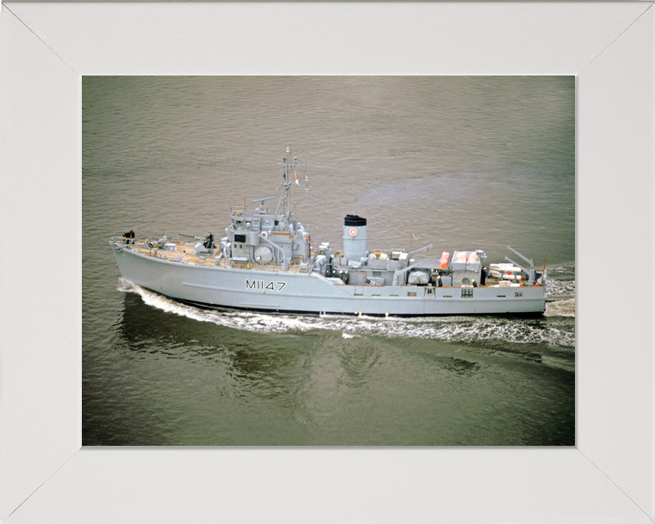 HMS Hubberston (M1147) Royal Navy Ton Class Minesweeper High Port View Photo Print Wall Art Decor - Posters, Prints, & Visual Artwork - by Hampshire Prints (image 5 of 9)