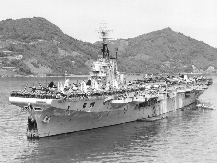 HMS Ocean R68 Colossus Class Aircraft Carrier May 1953 Photo Print - Posters, Prints, & Visual Artwork - by Hampshire Prints (image 1 of 9)