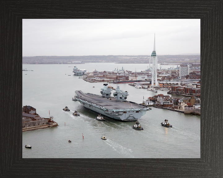 HMS Queen Elizabeth R08 Queen Elizabeth Class Aircraft Carrier December 2021 Photo Print - Posters, Prints, & Visual Artwork - by Hampshire Prints (image 3 of 9)