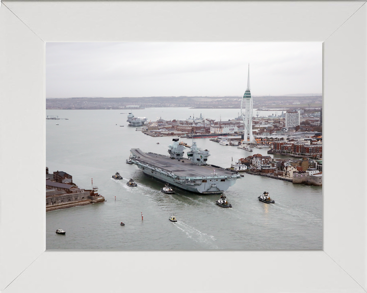 HMS Queen Elizabeth R08 Queen Elizabeth Class Aircraft Carrier December 2021 Photo Print - Posters, Prints, & Visual Artwork - by Hampshire Prints (image 5 of 9)