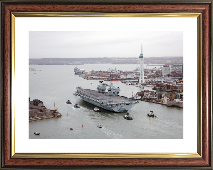 HMS Queen Elizabeth R08 Queen Elizabeth Class Aircraft Carrier December 2021 Photo Print - Posters, Prints, & Visual Artwork - by Hampshire Prints (image 8 of 9)