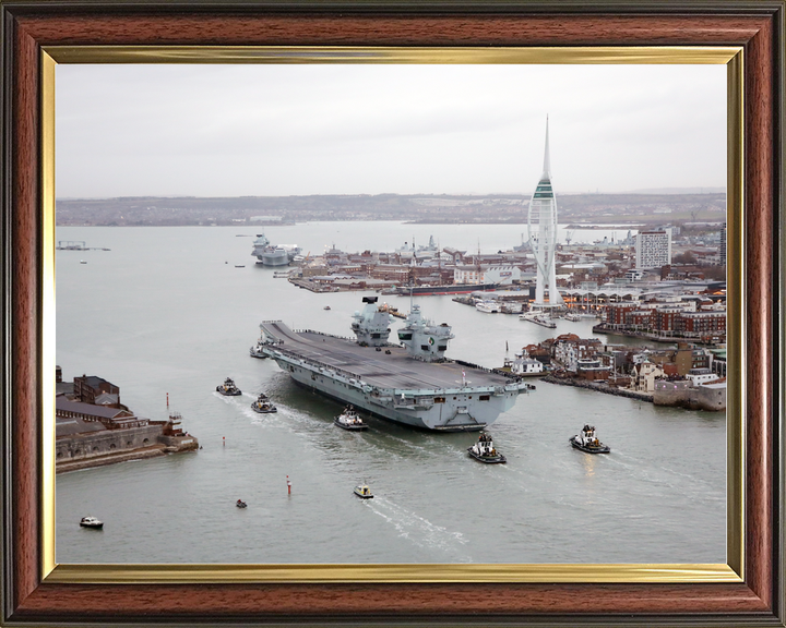 HMS Queen Elizabeth R08 Queen Elizabeth Class Aircraft Carrier December 2021 Photo Print - Posters, Prints, & Visual Artwork - by Hampshire Prints (image 9 of 9)