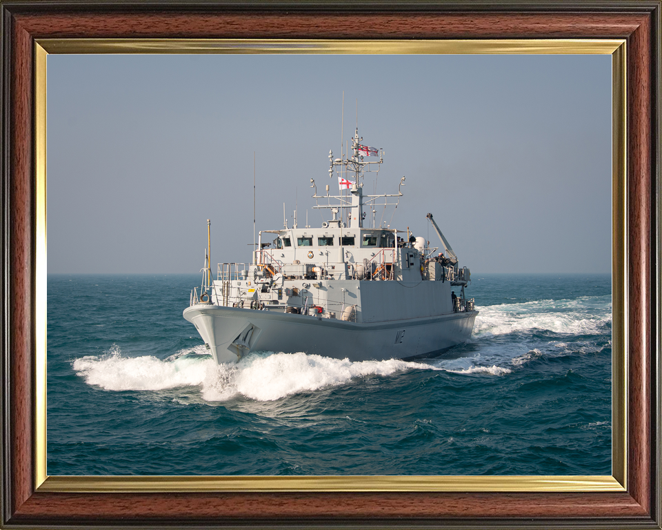 HMS Shoreham M112 Sandown Class Minehunter January 2021 Underway Photo Print - Posters, Prints, & Visual Artwork - by Hampshire Prints (image 9 of 9)