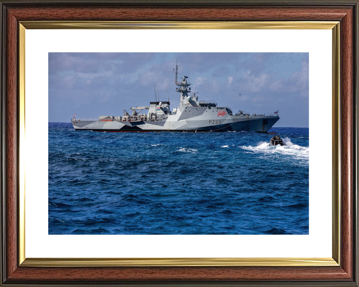 HMS Tamar P233 River Class Patrol Vessel January 2024 With Seaboat Photo Print - Posters, Prints, & Visual Artwork - by Hampshire Prints (image 8 of 9)