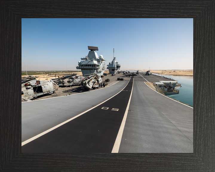 HMS Prince of Wales R09 Queen Elizabeth Class Aircraft Carrier April 2025 Flight Deck Photo Print - Posters, Prints, & Visual Artwork - by Hampshire Prints (image 3 of 9)