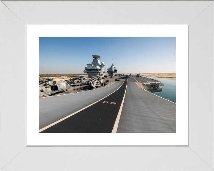 HMS Prince of Wales R09 Queen Elizabeth Class Aircraft Carrier April 2025 Flight Deck Photo Print - Posters, Prints, & Visual Artwork - by Hampshire Prints (image 4 of 9)