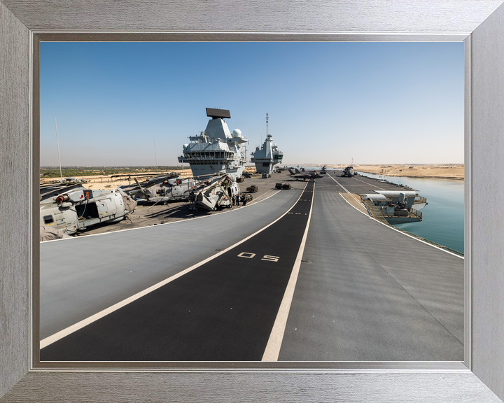 HMS Prince of Wales R09 Queen Elizabeth Class Aircraft Carrier April 2025 Flight Deck Photo Print - Posters, Prints, & Visual Artwork - by Hampshire Prints (image 7 of 9)