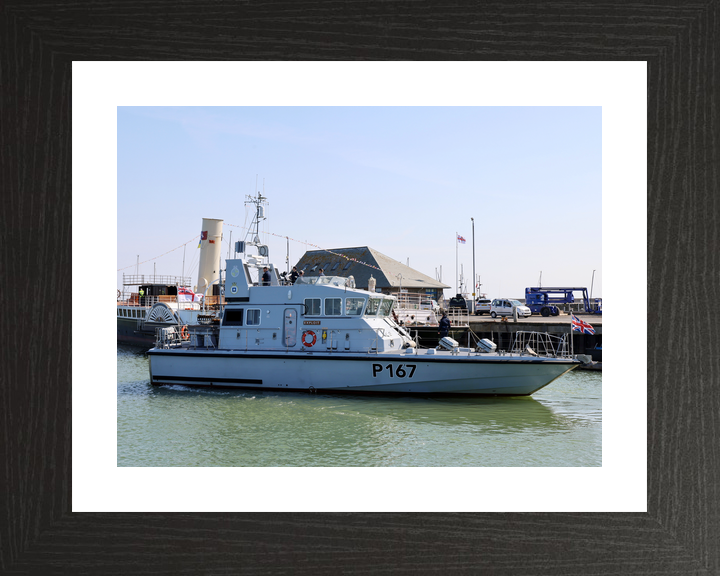 HMS Exploit (P167) Royal Navy Archer Class P2000 Patrol Vessel Entering Harbour Photo Print Wall Art Decor - Posters, Prints, & Visual Artwork - by Hampshire Prints (image 2 of 9)
