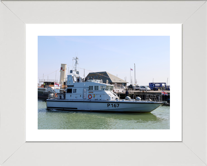 HMS Exploit (P167) Royal Navy Archer Class P2000 Patrol Vessel Entering Harbour Photo Print Wall Art Decor - Posters, Prints, & Visual Artwork - by Hampshire Prints (image 4 of 9)