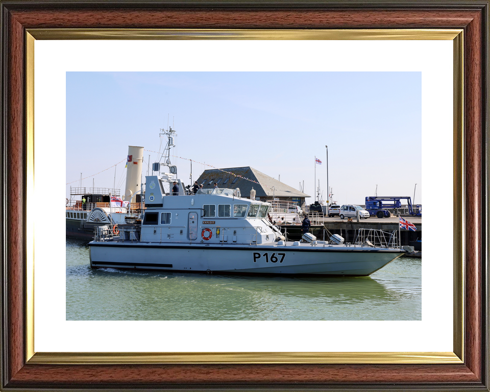 HMS Exploit (P167) Royal Navy Archer Class P2000 Patrol Vessel Entering Harbour Photo Print Wall Art Decor - Posters, Prints, & Visual Artwork - by Hampshire Prints (image 8 of 9)