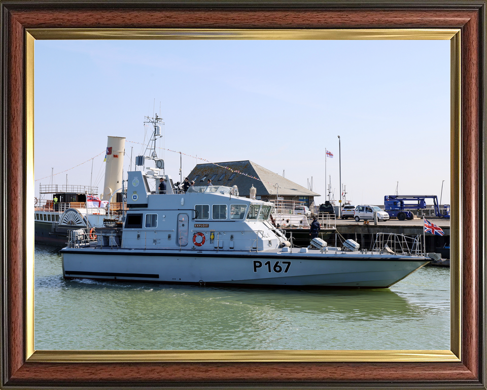HMS Exploit (P167) Royal Navy Archer Class P2000 Patrol Vessel Entering Harbour Photo Print Wall Art Decor - Posters, Prints, & Visual Artwork - by Hampshire Prints (image 9 of 9)