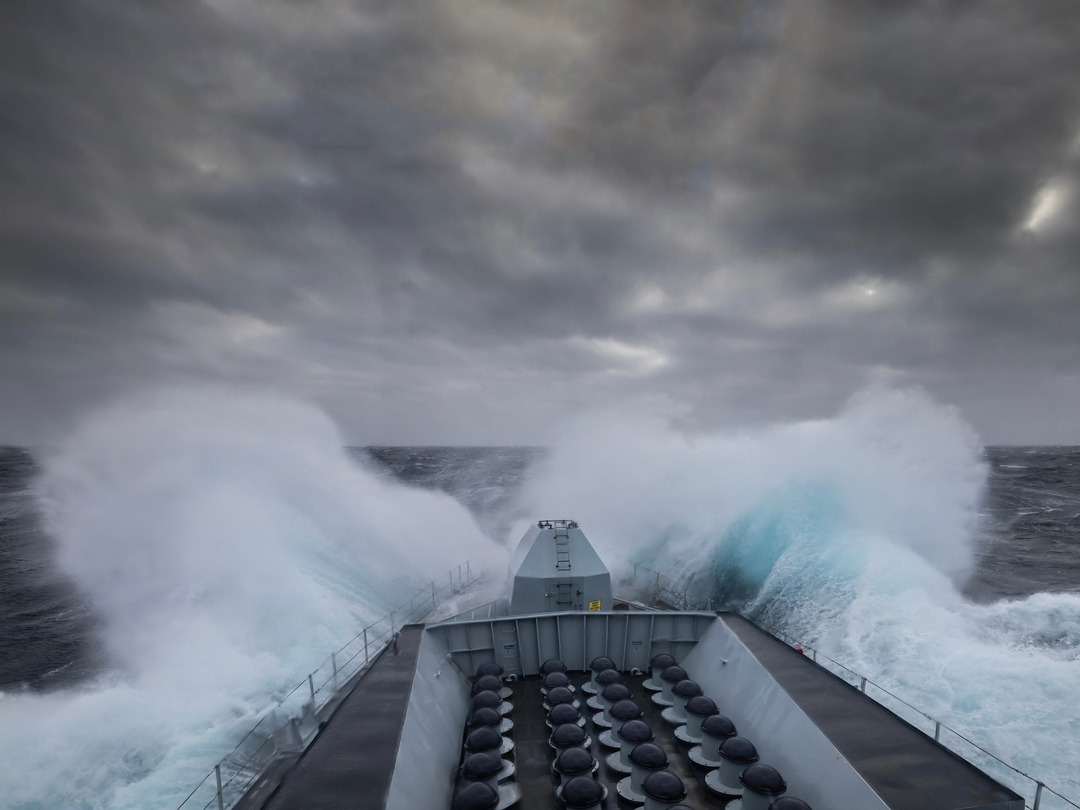 HMS Lancaster (F229) Photo Print - In Rough Seas - Royal Navy Type 23 Frigate Hampshire Prints 6 x 4 No Frame No
