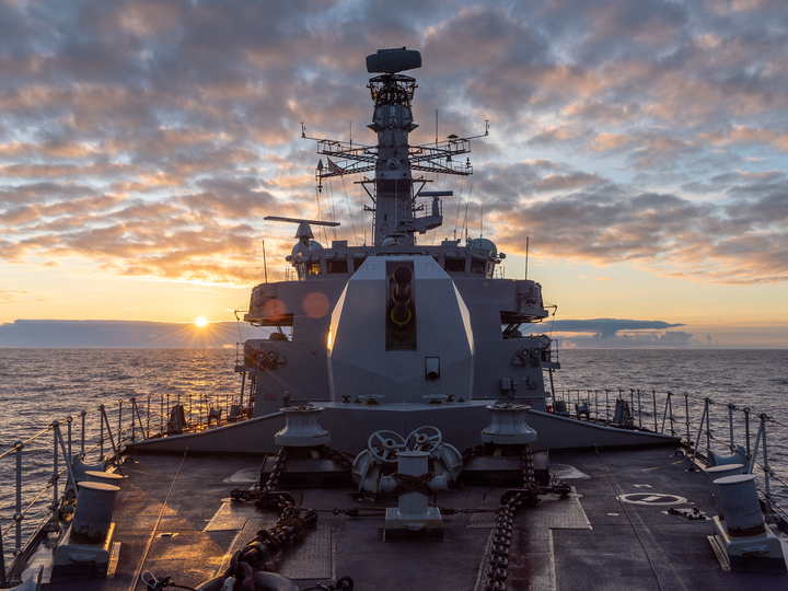 HMS Northumberland F238 Type 23 Frigate December 2020