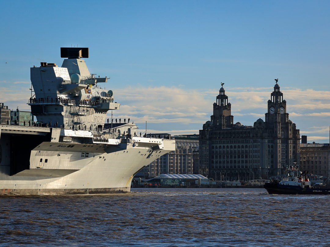 HMS Prince of Wales (R09) Photo Print - Liverpool - Royal Navy Queen Elizabeth Class Aircraft Carrier Hampshire Prints 6 x 4 No Frame No