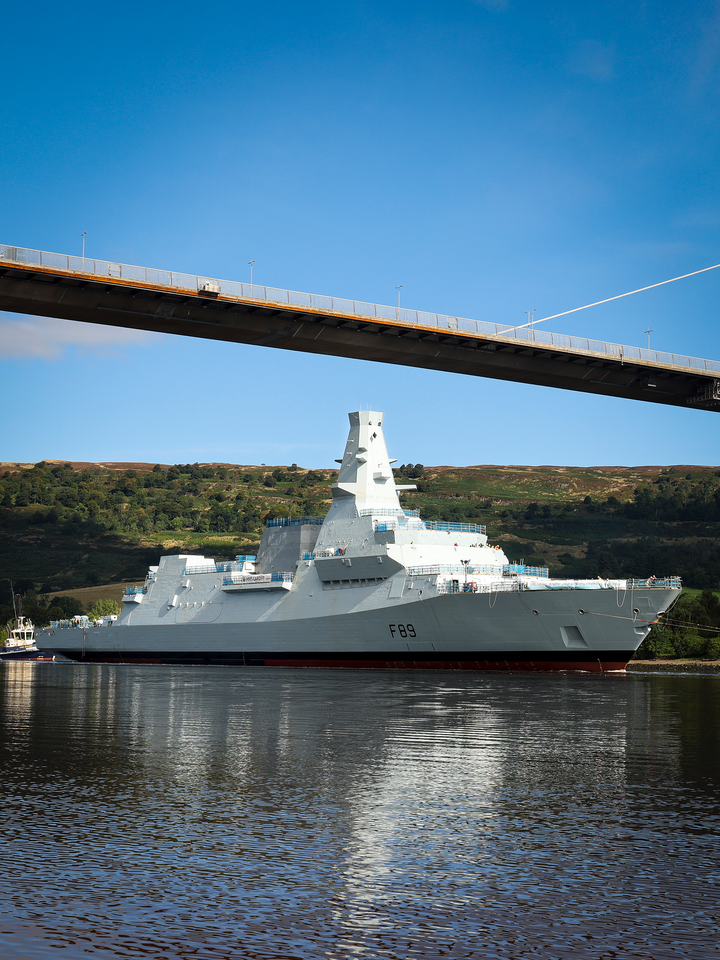 HMS Cardiff (F89) Royal Navy Type 26 Frigate Under Tow Photo Print Wall Art Decor Posters, Prints, & Visual Artwork Hampshire Prints 6 x 4 No Frame No