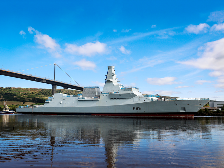 HMS Cardiff (F89) Royal Navy Type 26 Frigate Under Tow Starboard View Photo Print Wall Art Decor Posters, Prints, & Visual Artwork Hampshire Prints 6 x 4 No Frame No
