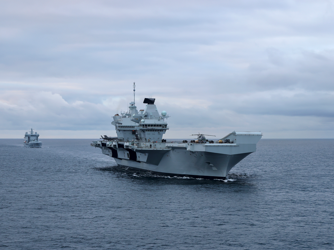 HMS Prince of Wales (R09) Photo Print - At Sea 2024 - Royal Navy Queen Elizabeth Class Aircraft Carrier Hampshire Prints 6 x 4 No Frame No