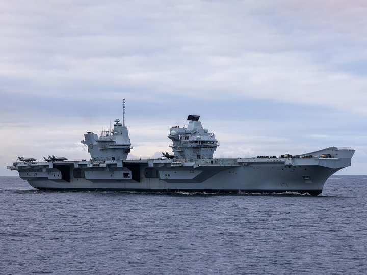 HMS Prince of Wales (R09) Photo Print - Underway Sea 2024 - Royal Navy Queen Elizabeth Class Aircraft Carrier Hampshire Prints 6 x 4 No Frame No