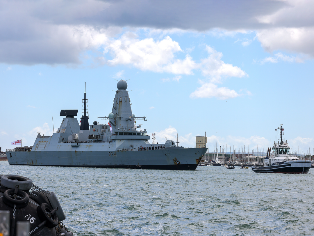 HMS Diamond (D34) Photo Print - Portsmouth Return - Royal Navy Type 45 Destroyer Hampshire Prints 6 x 4 No Frame No