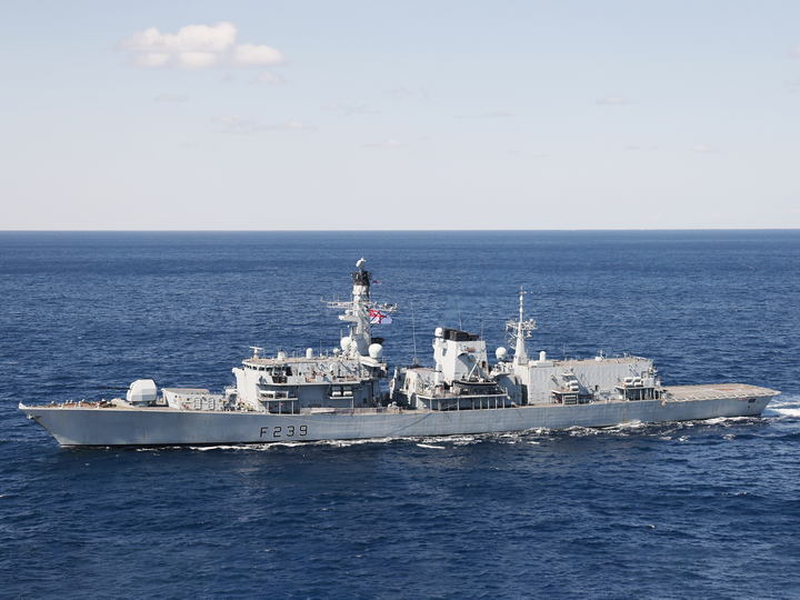 HMS Richmond F239 Type 23 Frigate February 2024
