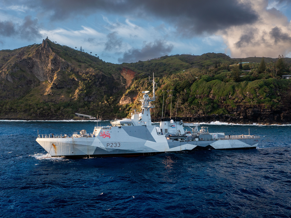 HMS Tamar P233 River Class Patrol Vessel January 2024 South Pacific