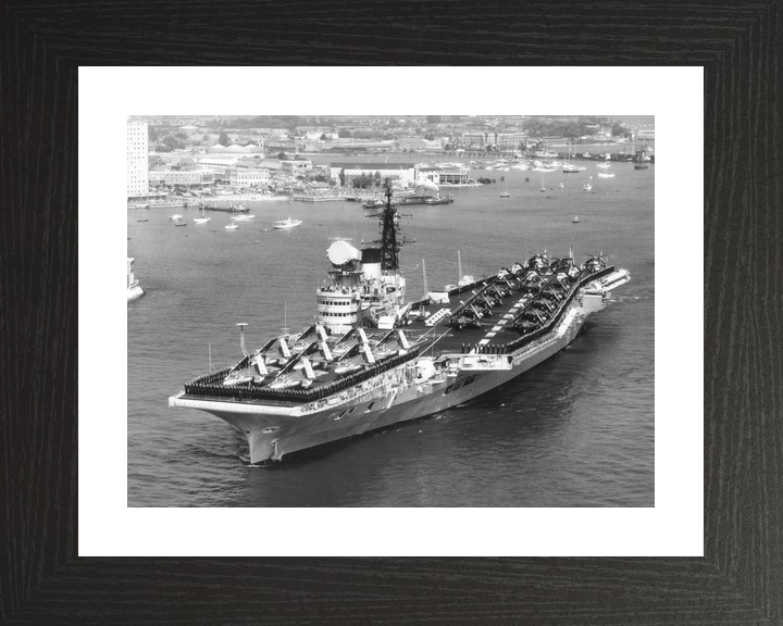 HMS Victorious R38 Illustrious Class Aircraft Carrier Leaving Portsmouth Photo Print - Posters, Prints, & Visual Artwork - by Hampshire Prints (image 2 of 9)