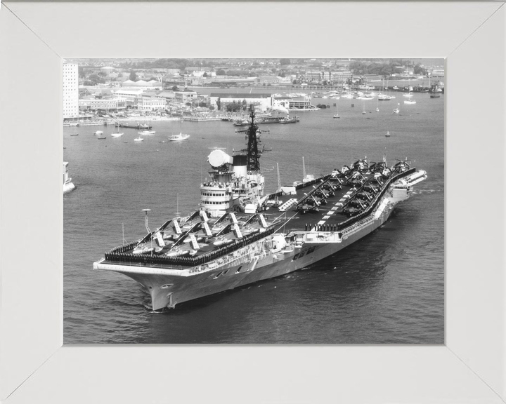 HMS Victorious R38 Illustrious Class Aircraft Carrier Leaving Portsmouth Photo Print - Posters, Prints, & Visual Artwork - by Hampshire Prints (image 5 of 9)