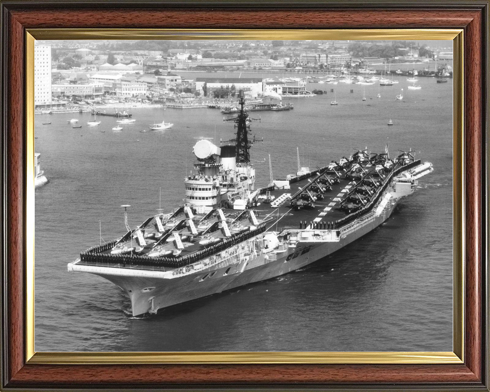 HMS Victorious R38 Illustrious Class Aircraft Carrier Leaving Portsmouth Photo Print - Posters, Prints, & Visual Artwork - by Hampshire Prints (image 9 of 9)