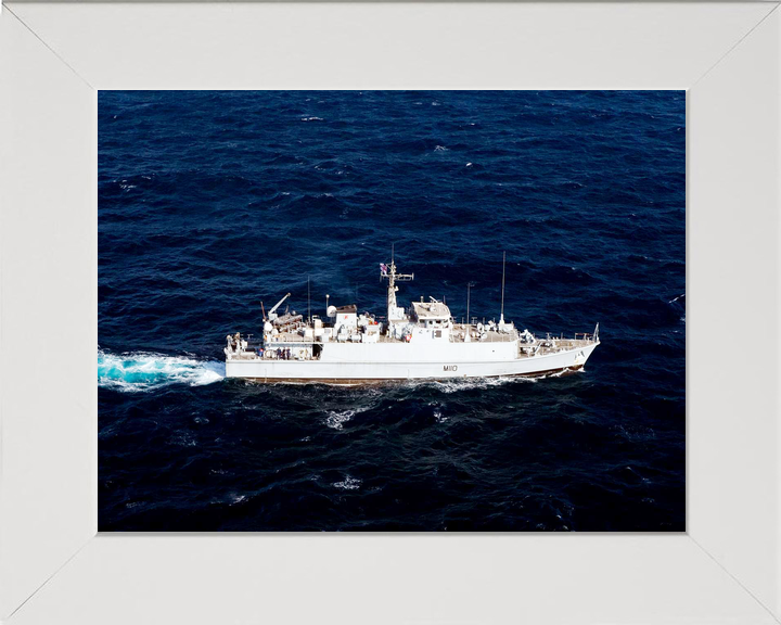 HMS Ramsey M110 Sandown Class Minehunter August 2011 High Starboard View Photo Print - Posters, Prints, & Visual Artwork - by Hampshire Prints (image 5 of 9)