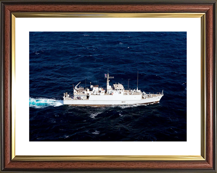 HMS Ramsey M110 Sandown Class Minehunter August 2011 High Starboard View Photo Print - Posters, Prints, & Visual Artwork - by Hampshire Prints (image 8 of 9)
