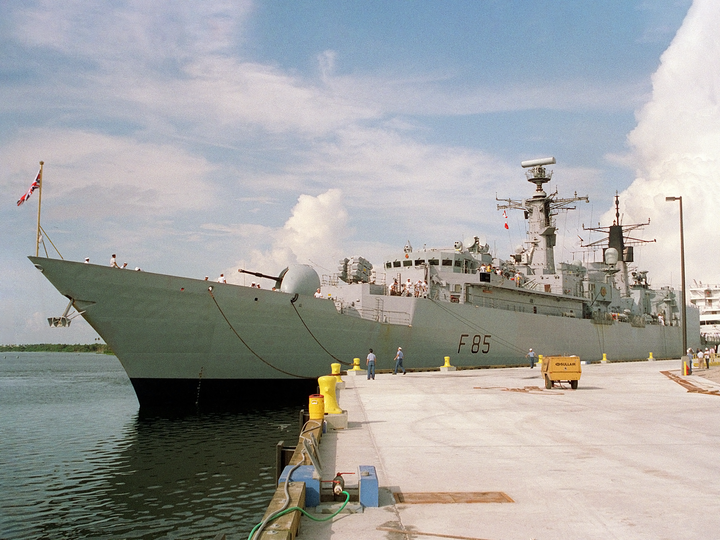 HMS Cumberland F85 Type 22 Frigate July 1993