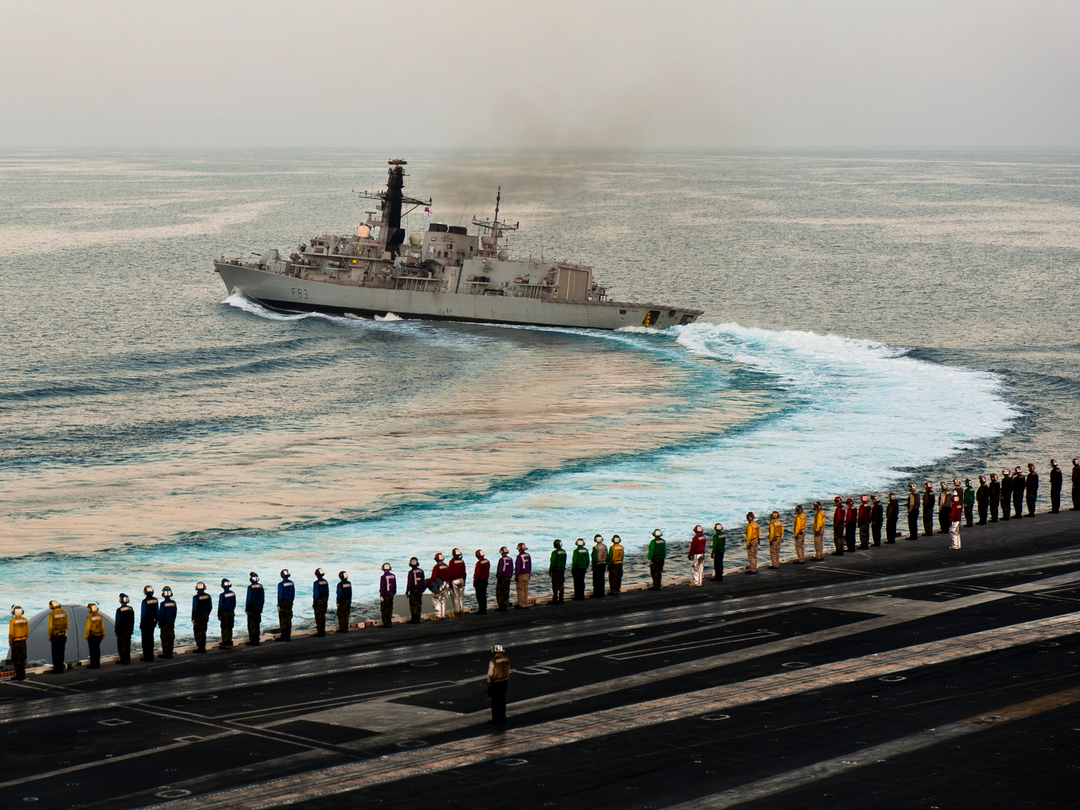 HMS St Albans F83 Type 23 Frigate October 2011 Breaking Away Photo Print - Posters, Prints, & Visual Artwork - by Hampshire Prints (image 1 of 9)