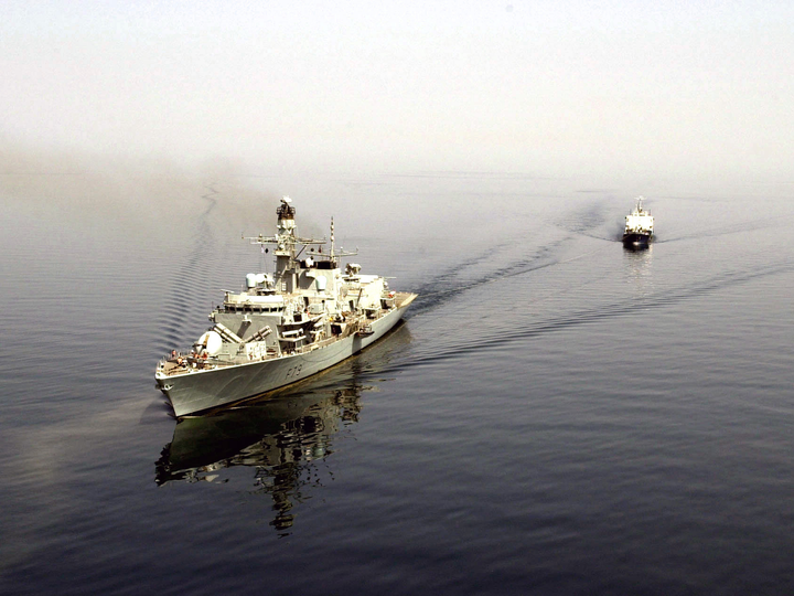 HMS Portland F79 Type 23 Frigate April 2002