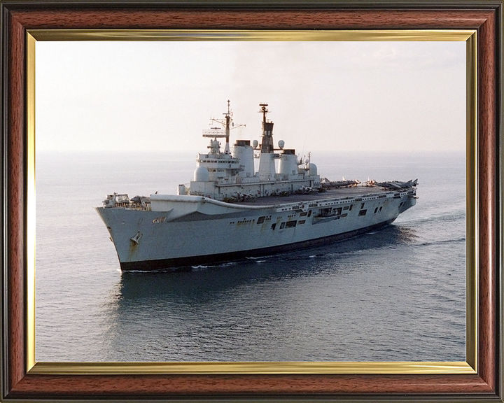 HMS Illustrious (R06) Royal Navy Invincible Class Aircraft Carrier At Sea 1998 Photo Print Wall Art Decor - Posters, Prints, & Visual Artwork - by Hampshire Prints (image 9 of 9)