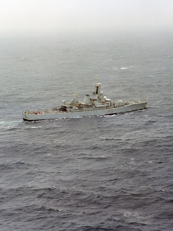 HMS Naiad F39 Leander Class Frigate 1982